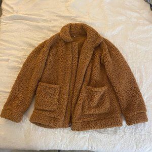Brown Sherpa Teddy Jacket